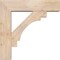 Ekena Millwork Merced Block Smooth Bracket w/ Offset Brace, Douglas Fir, 7 1/2"W x 30"D x 30"H BKT0806X30X30MRC05SDF - alternate 4